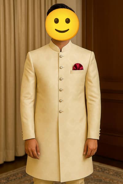 Hareem fabric sherwani for Groom Worn Once |Like New | Premium Quality