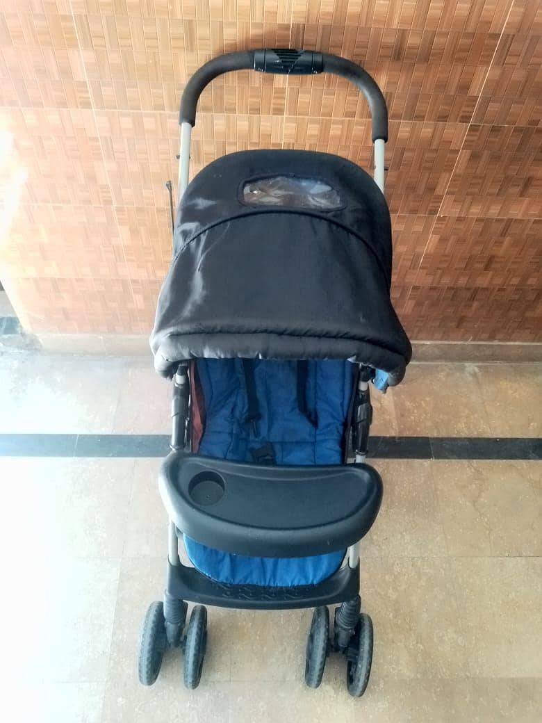 blue and black imported pram stoler 5