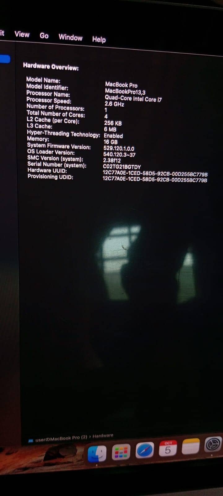 Mac book Pro 2016 (15 inch) 13