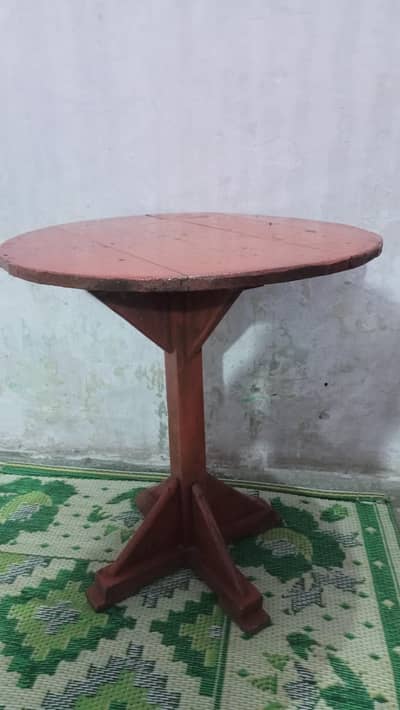 wooden table