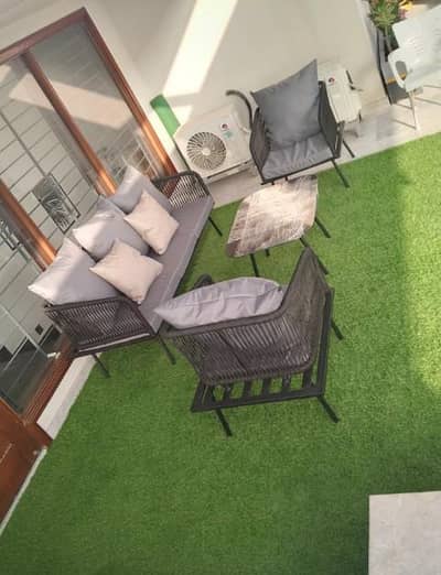 4 Seater Roop Set/Rattan sofa set/L-Shape/Outdoor Chairs/Lawn set