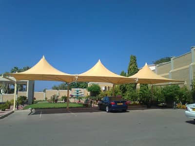 Dome commercial Canopy / Wall mount / Pvc shade / Tensile shade