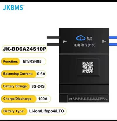 jk smart BMS for lithium battery 100A *0.6 balance
