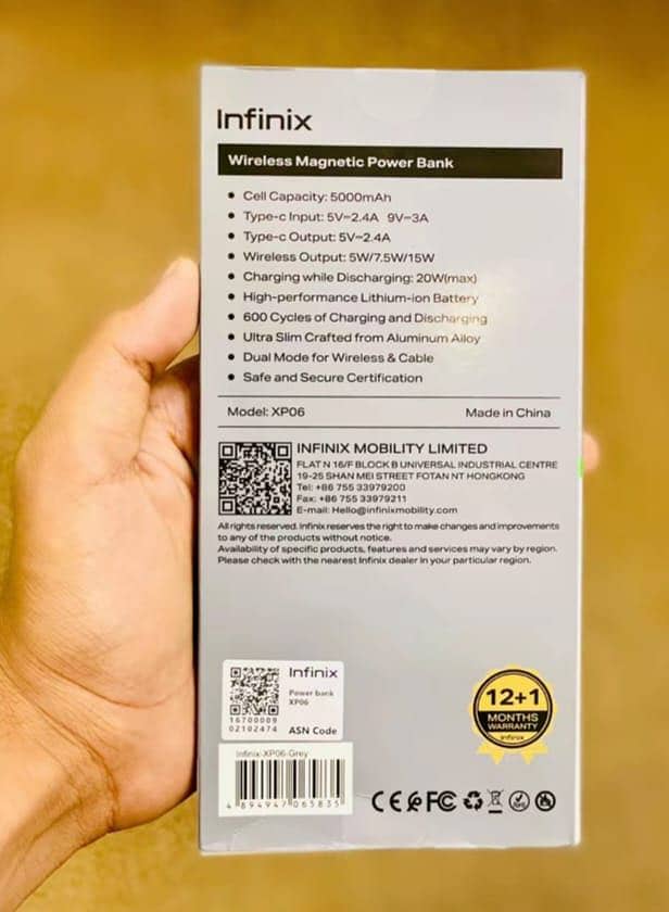 Note 50pro wireless power is 0