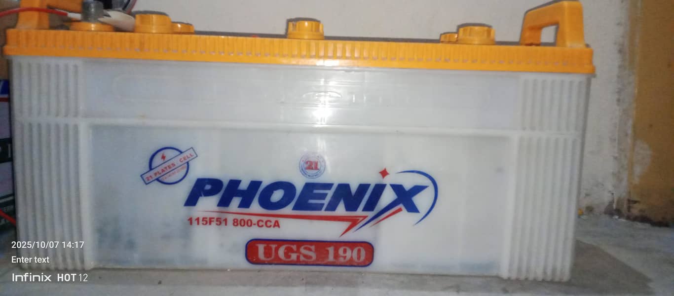 phoenix usg 190 12 v used battery 0