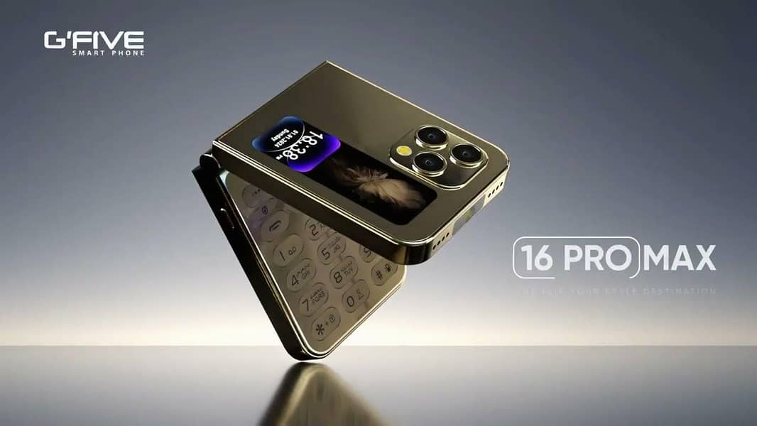 55%off G'Five 16 Pro Max Flip-4 SIMs,PTA Approved, Back LED, Brand New ...