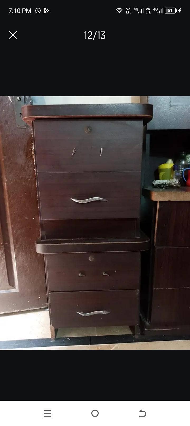 bed set dressing almari 1