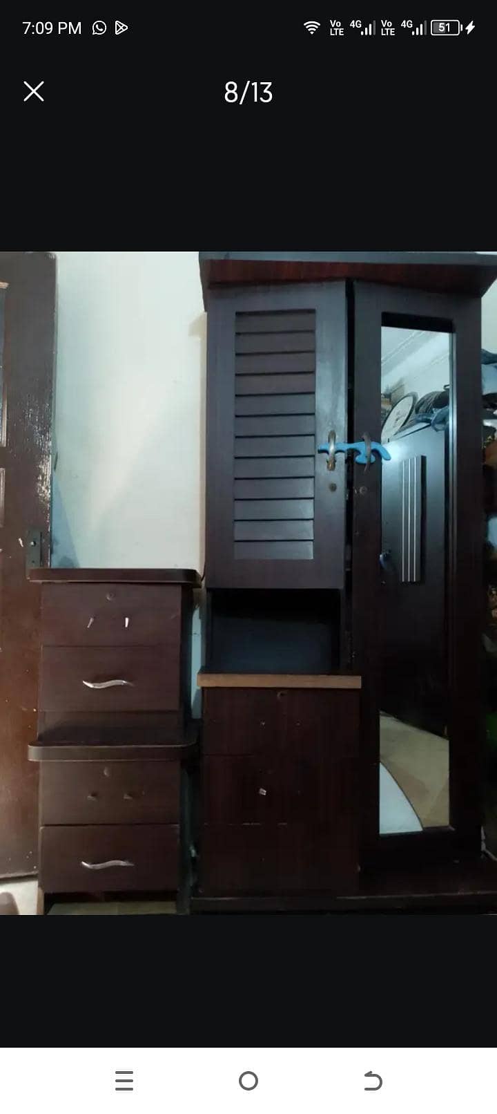 bed set dressing almari 6