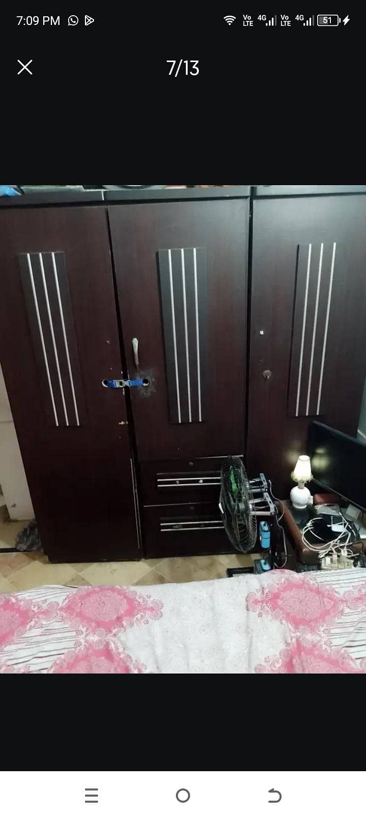 bed set dressing almari 7