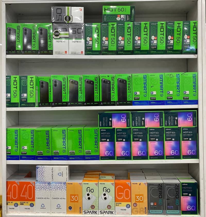 Infinix,Tecno,Oppo,Vivo,Redmi,Samsung … All Box Pack Devices Avail ...