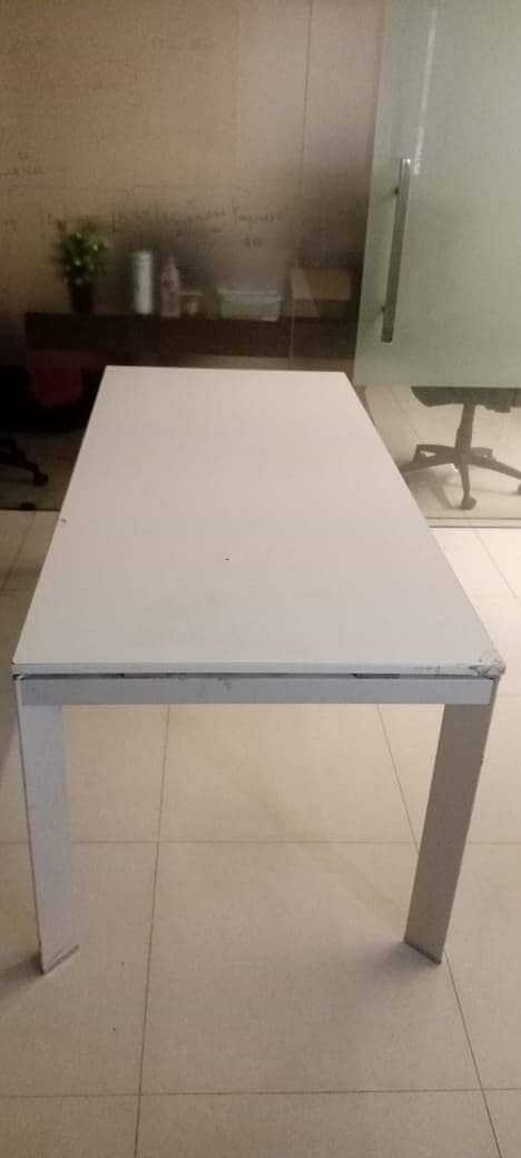 White Office Table 1