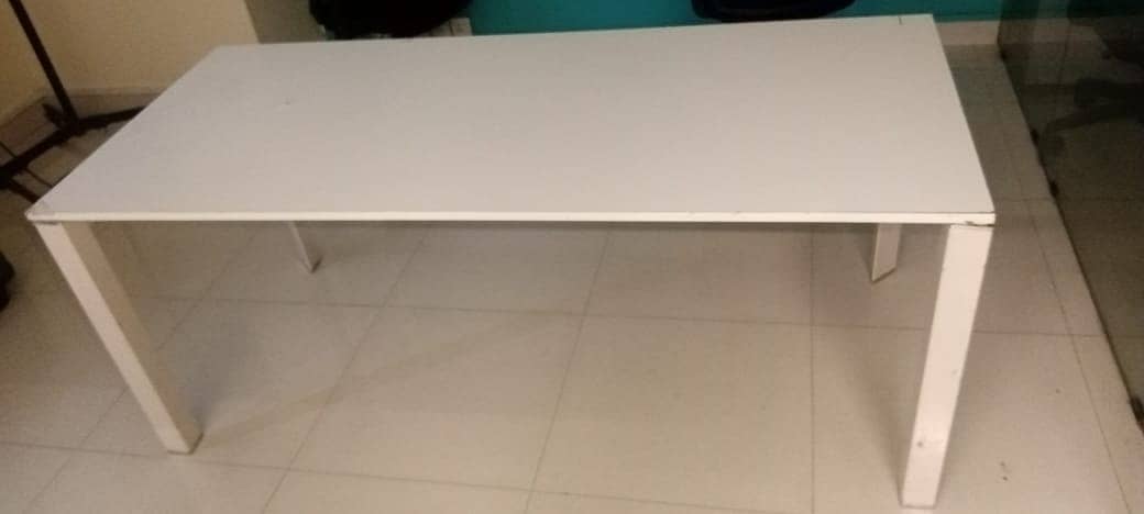 White Office Table 2