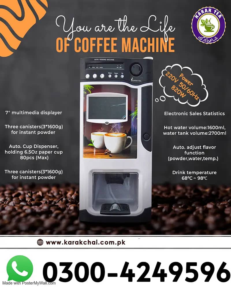 Coffee / Tea vending Machine / Different channel Coffee Machine 0