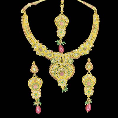 Indian polki bridal and party set