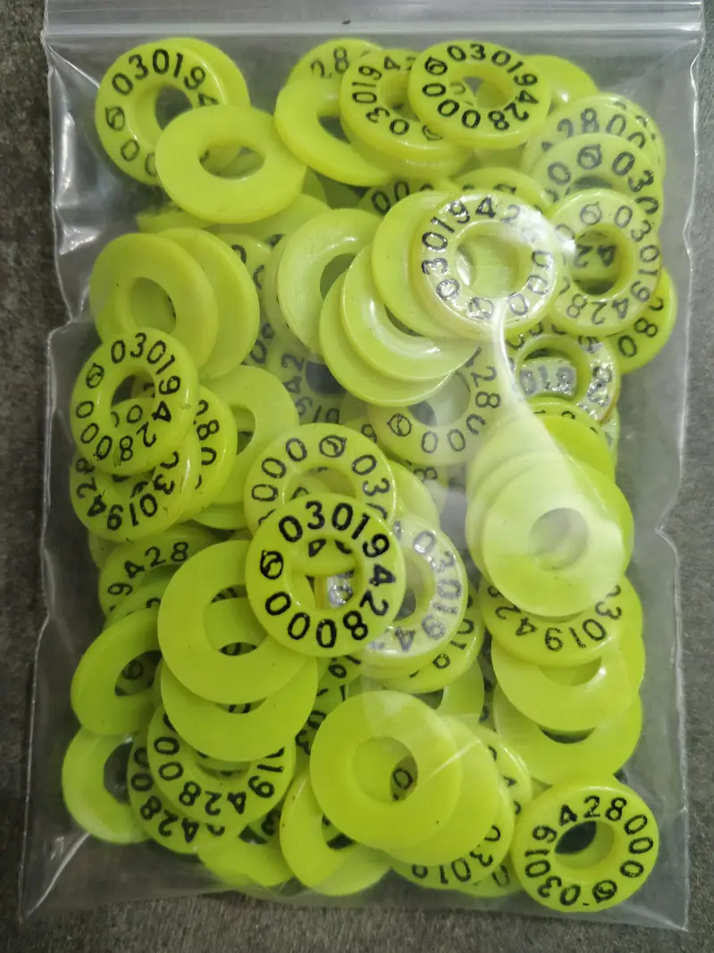 Customized Pigeon Rings 100 Pcs Printed with Name and Phone Number. — photo 4