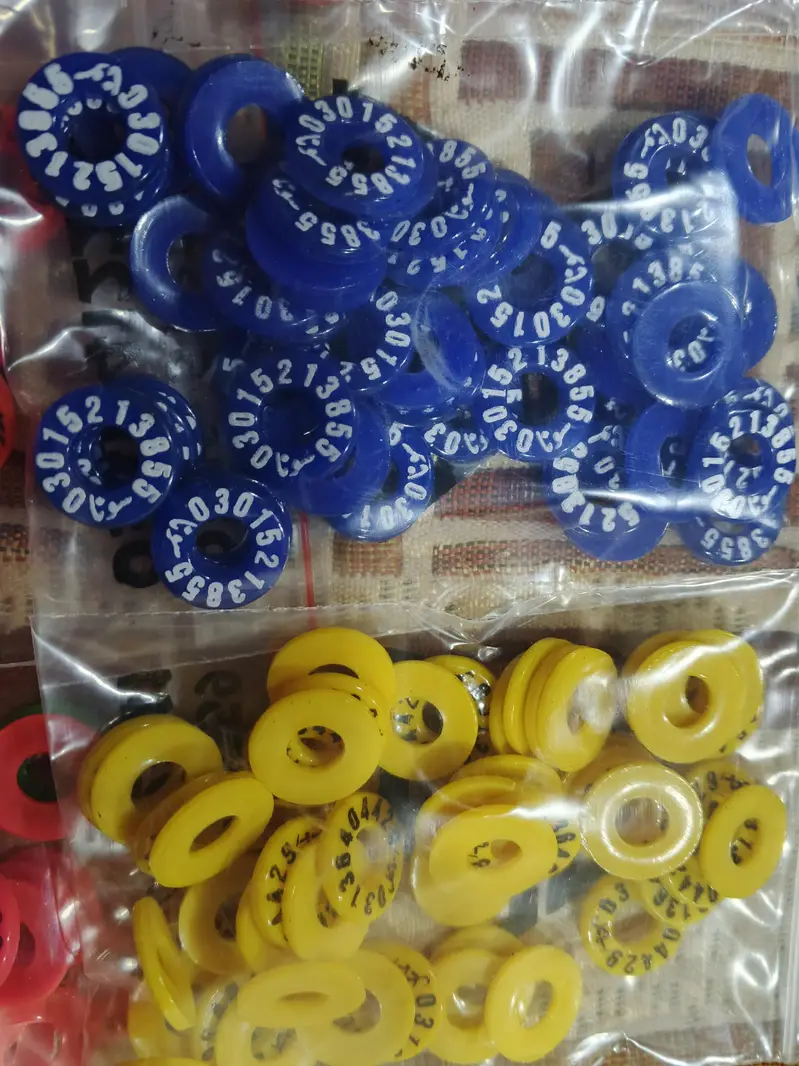 Customized Pigeon Rings 100 Pcs Printed with Name and Phone Number. — photo 5