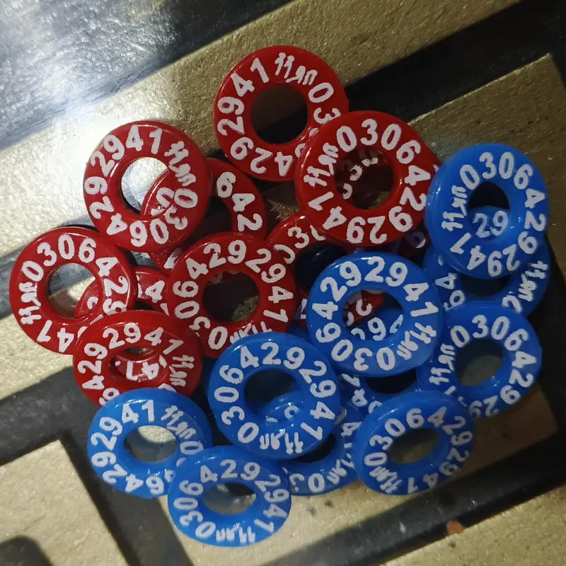 Customized Pigeon Rings 100 Pcs Printed with Name and Phone Number. — photo 7