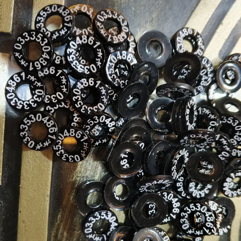 Customized Pigeon Rings 100 Pcs Printed with Name and Phone Number. — photo 8