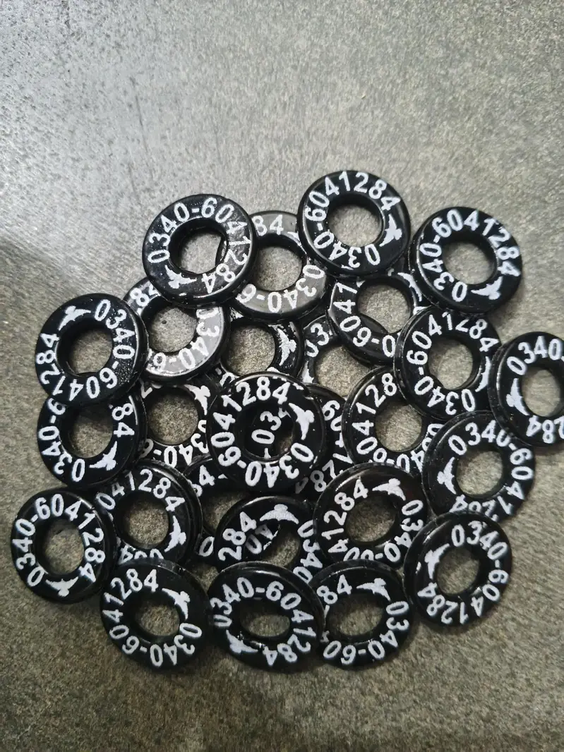 Customized Pigeon Rings 100 Pcs Printed with Name and Phone Number. — photo 11