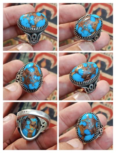 REALL FEROZAY NESHAPURI TURQUOISE SILVER ORGINAL different prices