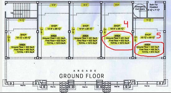 2 Shops# 4 & 5 available for Rent