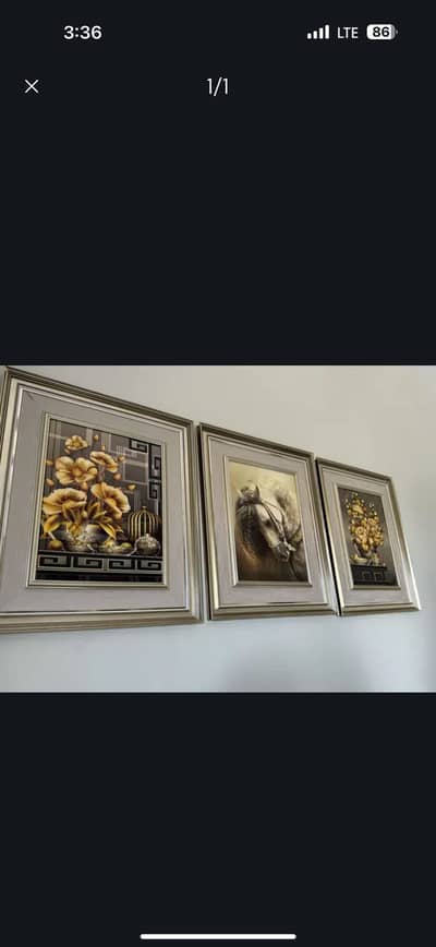 Picture frame set of 3