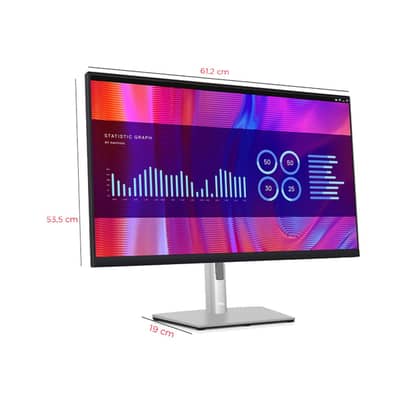 27" Inch Dell 2K Borderless P2723DE Latest 2023 Model USB-C Monitor A