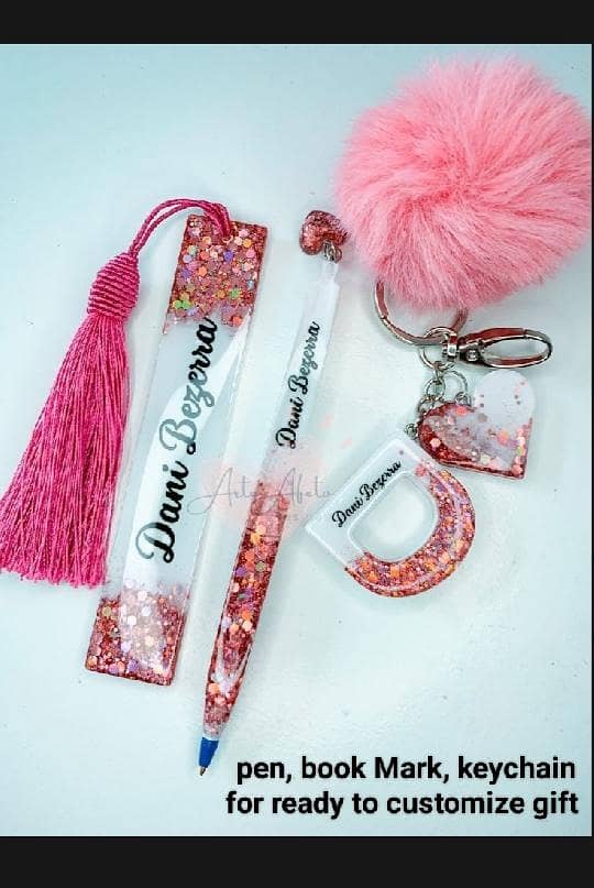 customize set keychain, pen, bookmark added 5