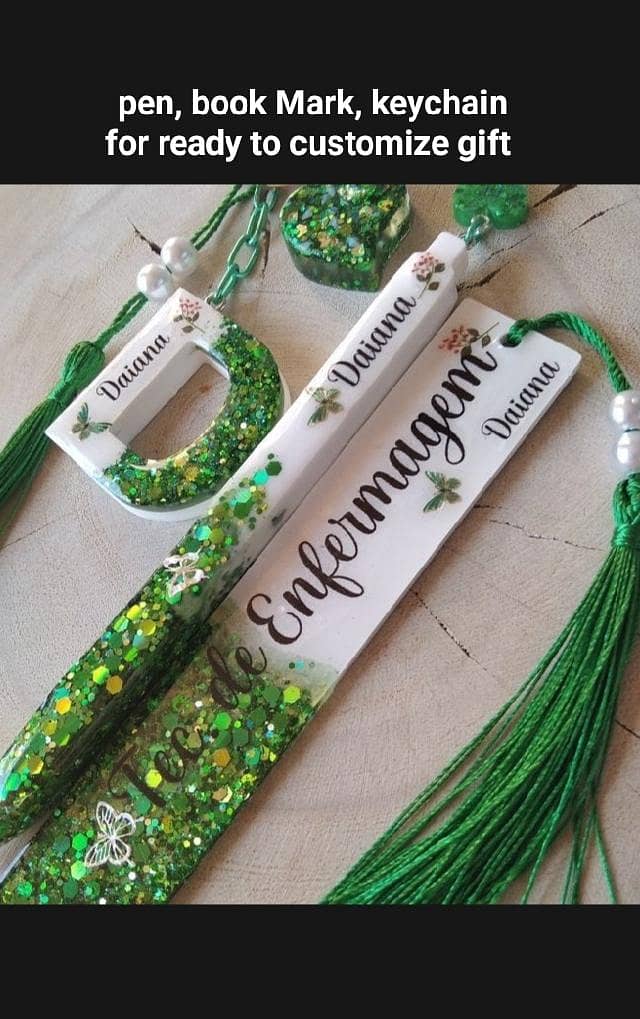 customize set keychain, pen, bookmark added 6