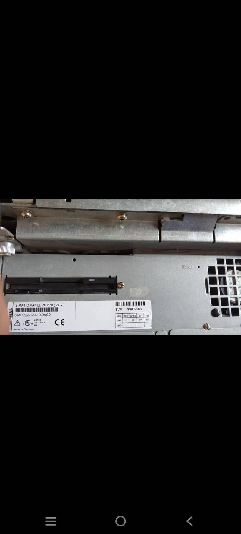 Siemens Panel Touch pc 3