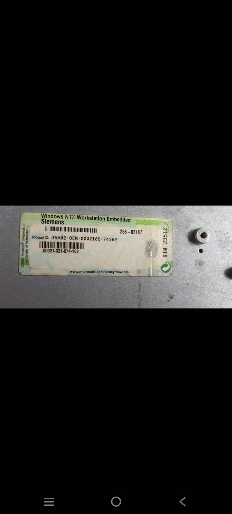 Siemens Panel Touch pc 6