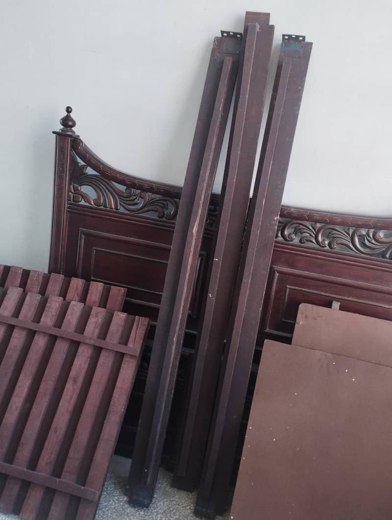 solid wooden king size bed 5
