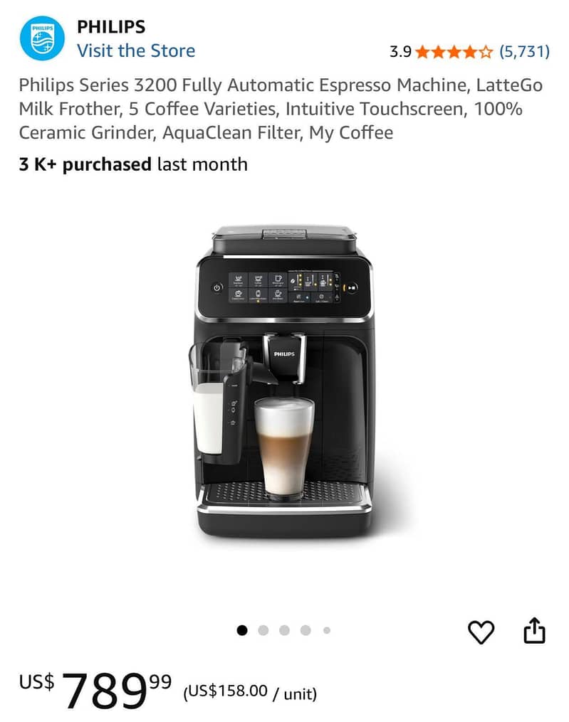 Philips series 3200 automatic coffee machine - Coffee & Tea Machines ...