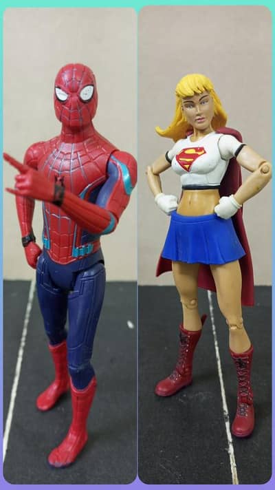 Spiderman Homecoming and DCUC Supergirl Action Figure