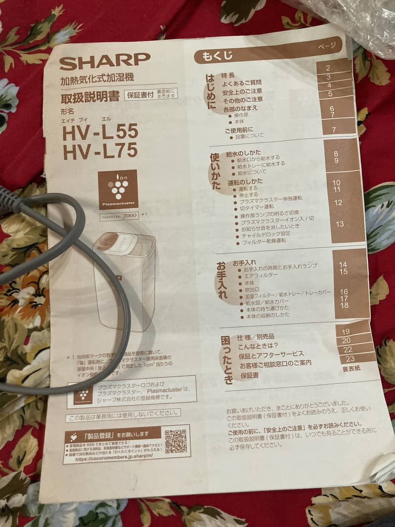 Sharp air purifier mint condition 5