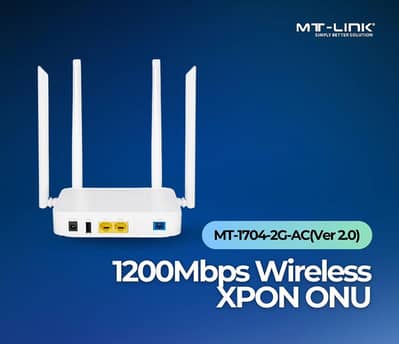 MT-Link XPON HGU ONU Router for Sale | Dual Band WiFi (2.4G + 5G)