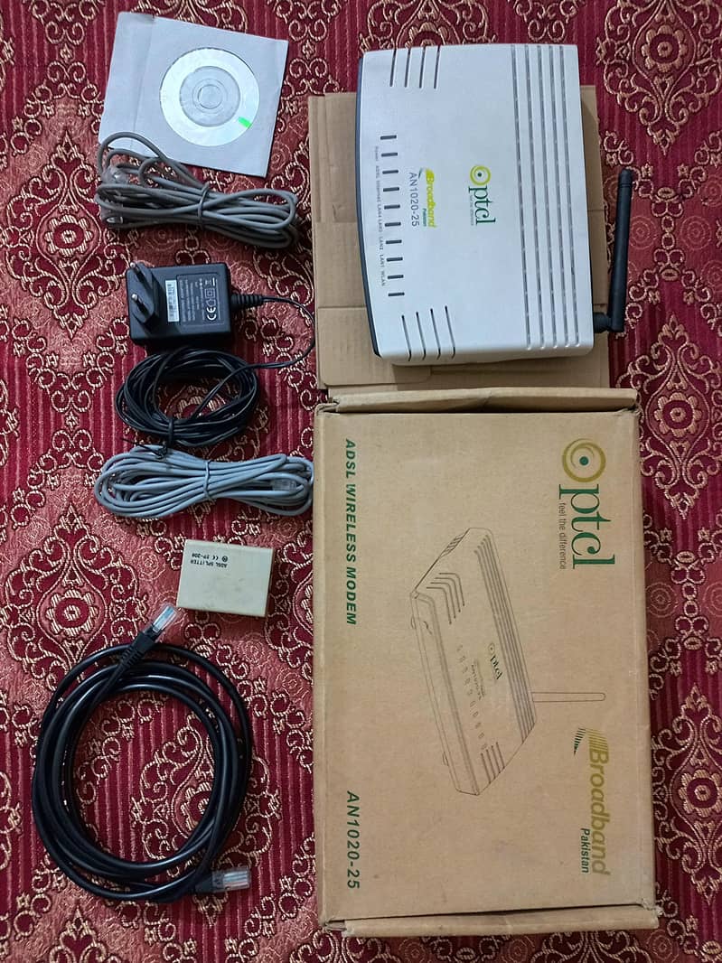 Ptcl Router modems set with wire 45 ft - Networking - 1107308190