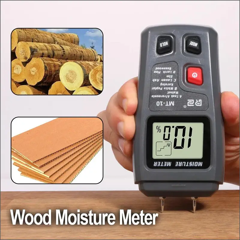 0-99.9% incubator Moisture Meter 4-in-1 Wood Moisture Humidit