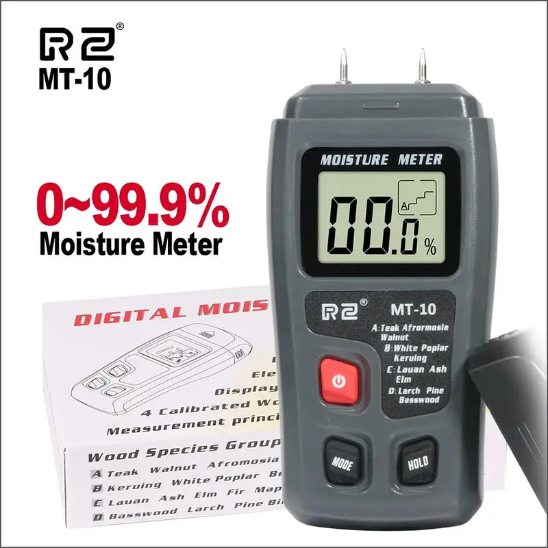 0-99.9% incubator Moisture Meter 4-in-1 Wood Moisture Humidit — photo 2