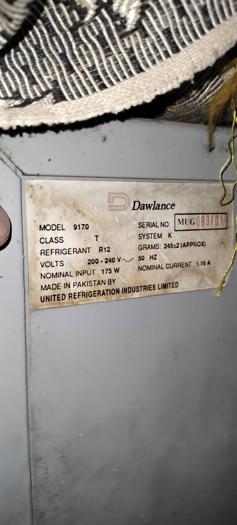 Dawlance MODEL 9170 0