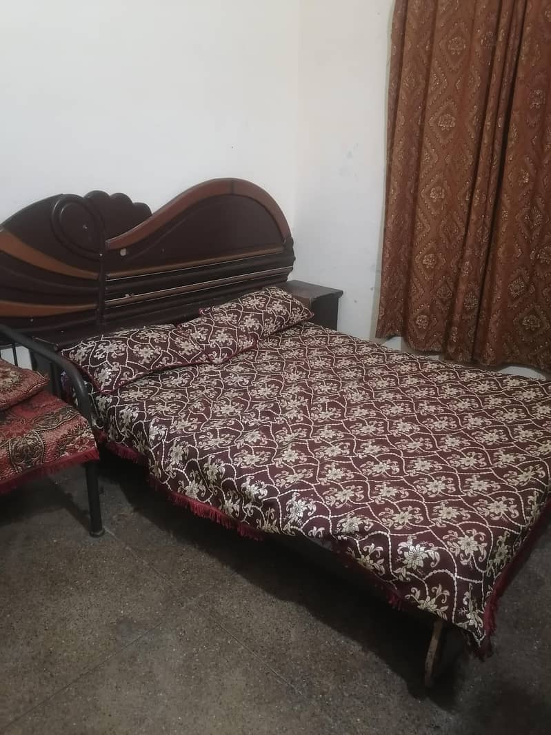 Bed with side table 1