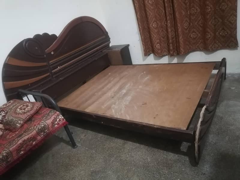 Bed with side table 2