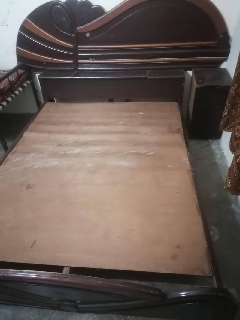 Bed with side table 3