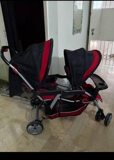 twins pram stroller usa imported good condition