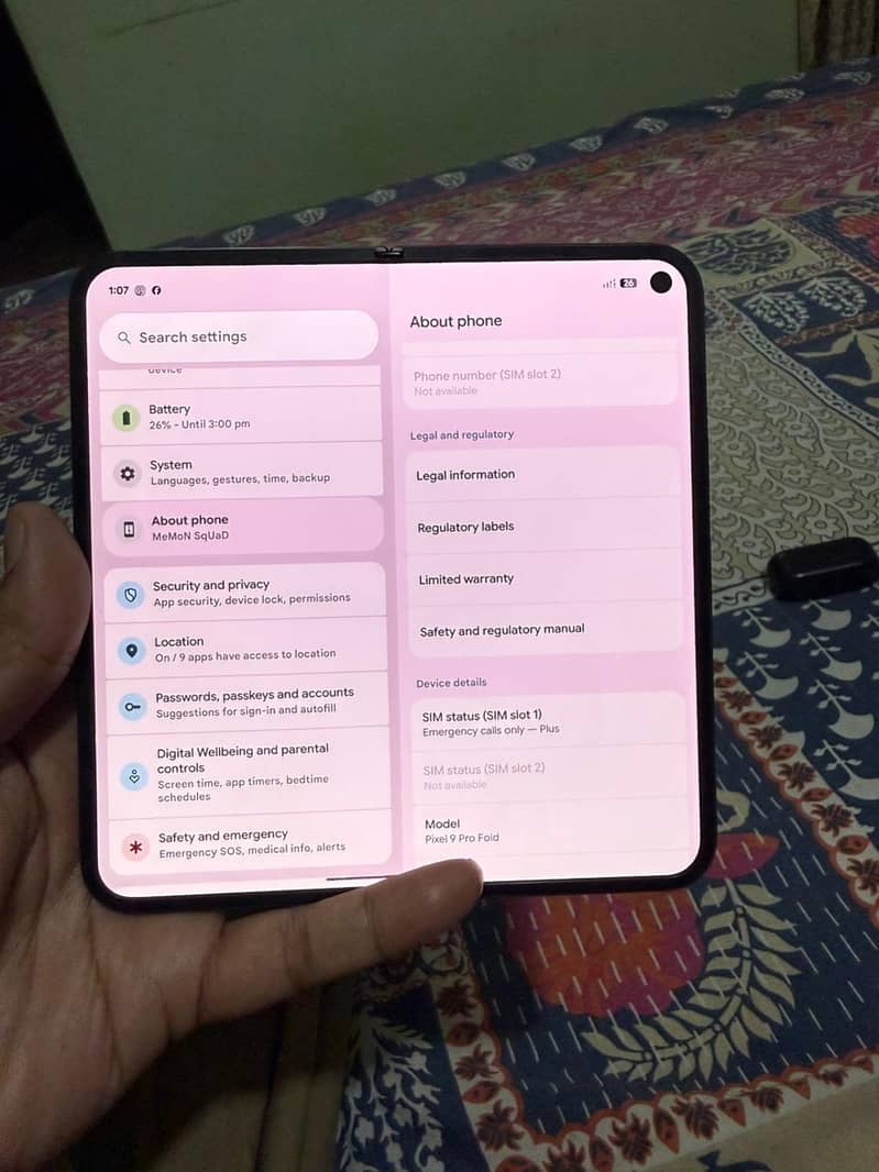 Google 9 pro Fold 3