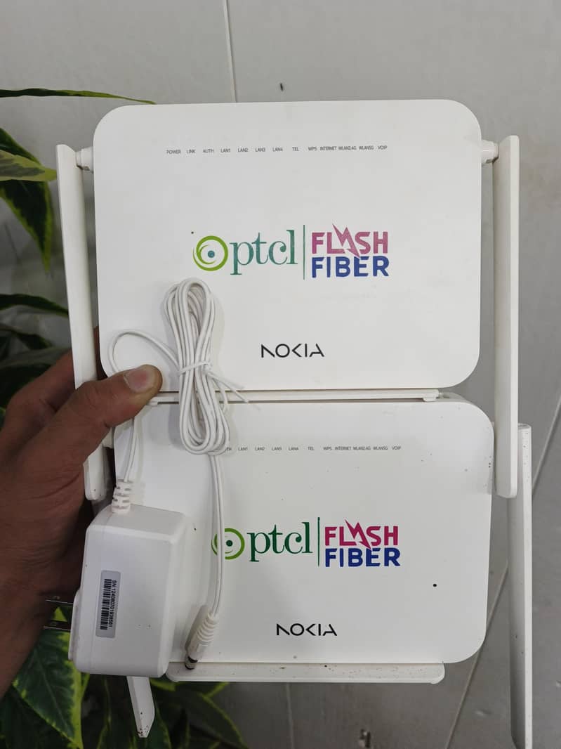 Wifi Router Modem Nokia PTCL FLASH FIBER GPON - Networking - 1107371252