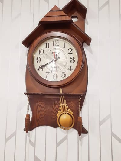 Antique Wooden Hanging Wall Clock