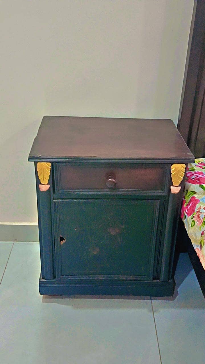 solid wooden bed set 3