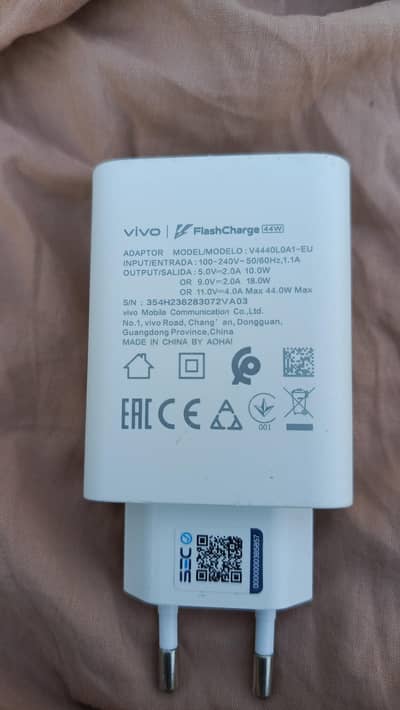 Vivo 44 wat fast charger original