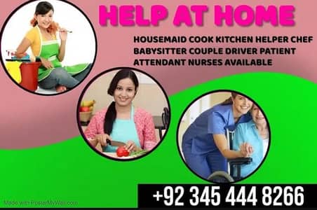 PROFESSIONAL, MAID BABY SITTER, PATIENT ATTENDENT, COOK, HELPER